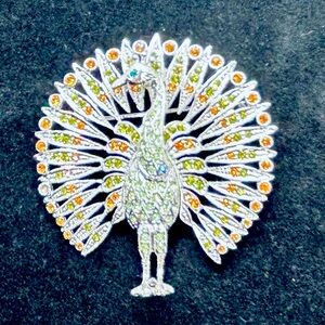 JBK Camrose & Kross Peacock Brooch